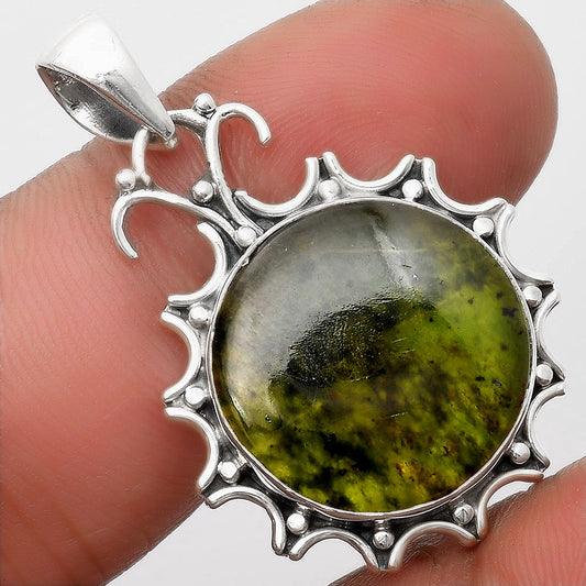 Natural Chrome Chalcedony Pendant P-1249 SDP107342