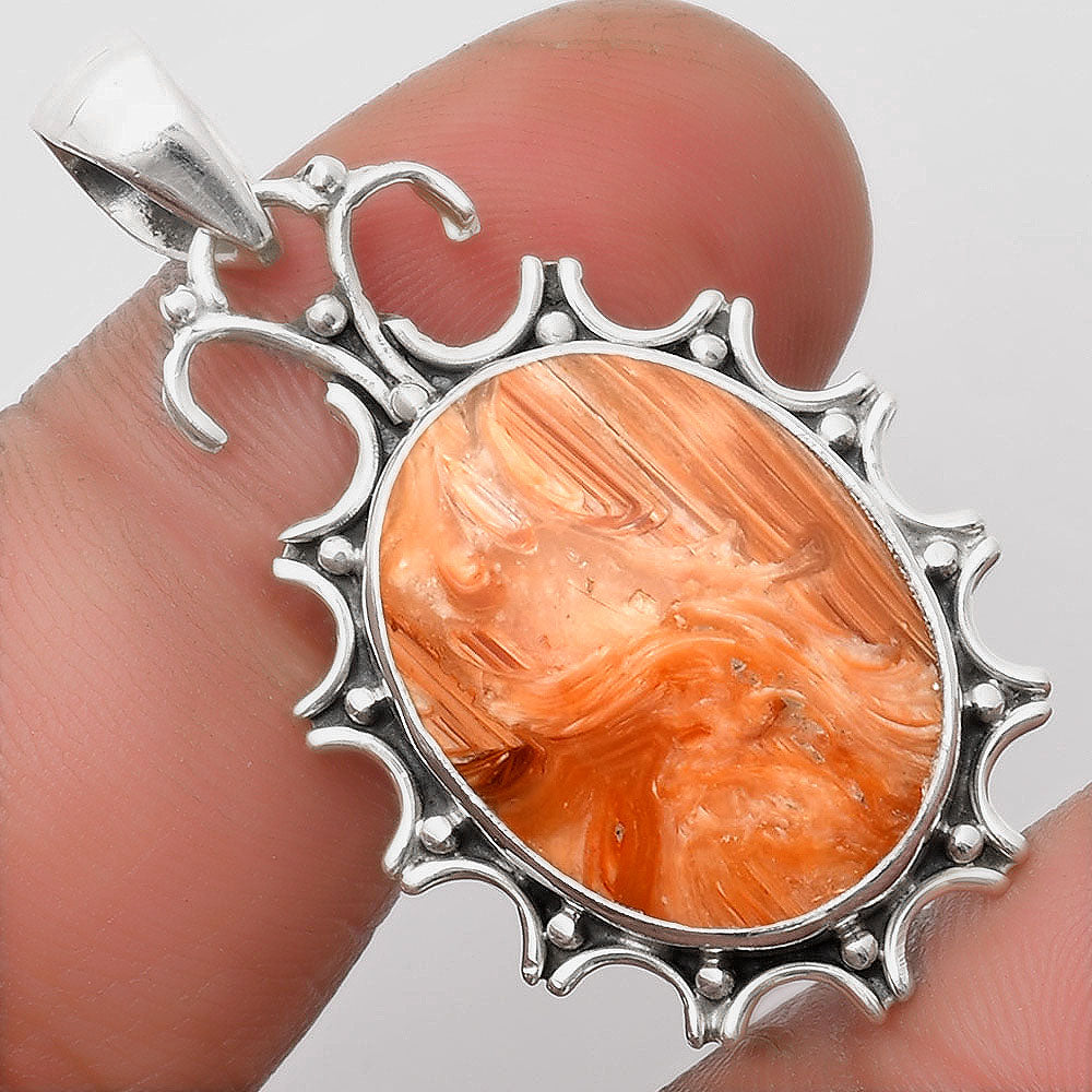 Natural Caramel Opal Pendant P-1249 SDP107346
