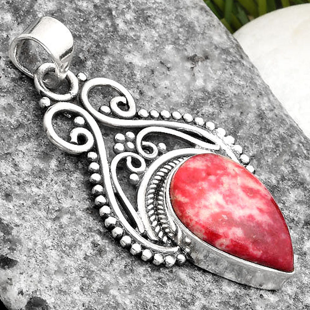 Natural Pink Thulite - Norway Pendant P-1541 SDP107352