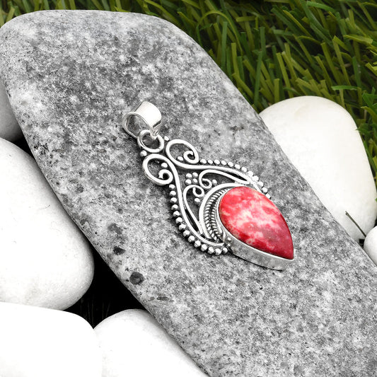Natural Pink Thulite - Norway Pendant P-1541 SDP107352