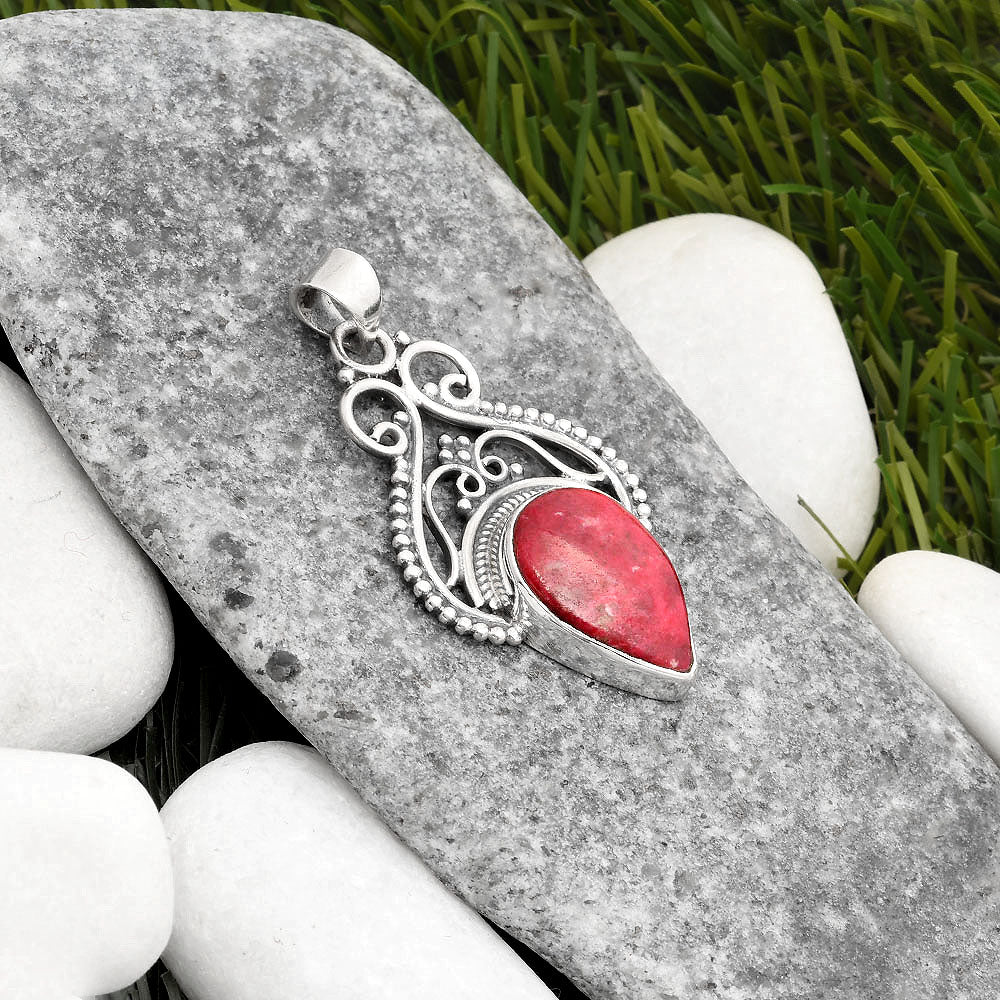 Natural Pink Thulite - Norway Pendant P-1541 SDP107388