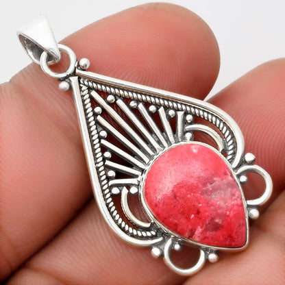Natural Pink Thulite - Norway Pendant P-1541 SDP107391