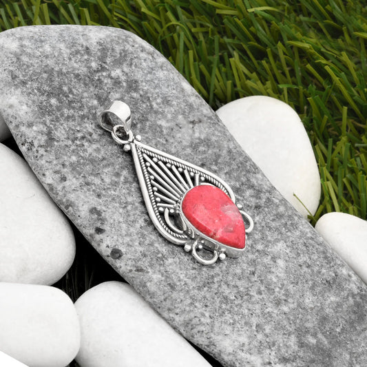 Natural Pink Thulite - Norway Pendant P-1541 SDP107391