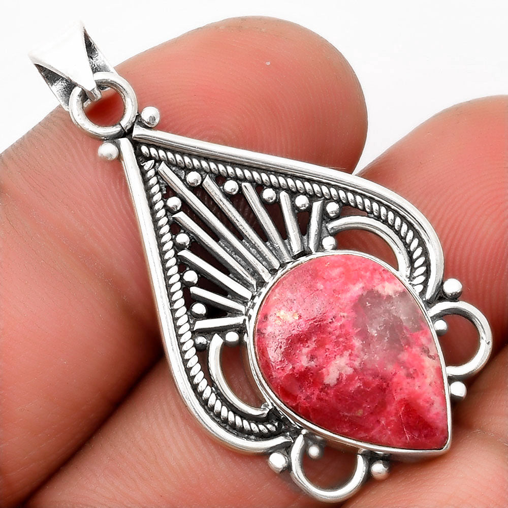 Natural Pink Thulite - Norway Pendant P-1541 SDP107399