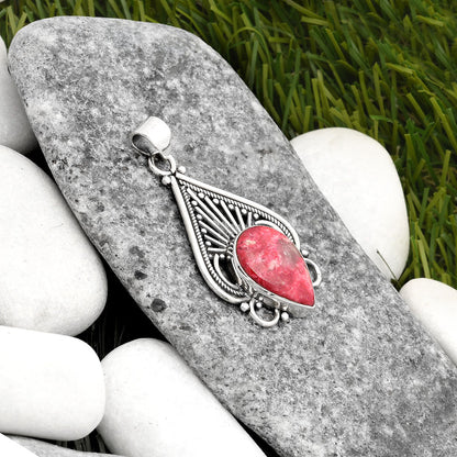 Natural Pink Thulite - Norway Pendant P-1541 SDP107399