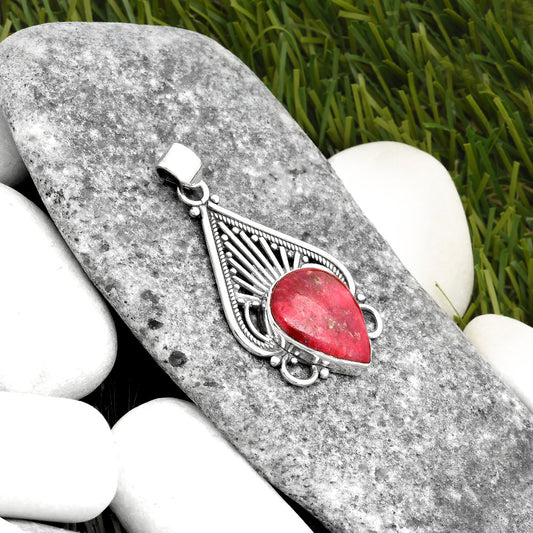 Natural Pink Thulite - Norway Pendant P-1541 SDP107404