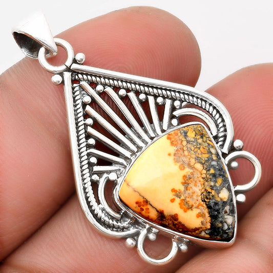 Natural Maligano Jasper - Indonesia Pendant P-1541 SDP107406