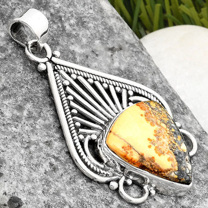 Natural Maligano Jasper - Indonesia Pendant P-1541 SDP107406