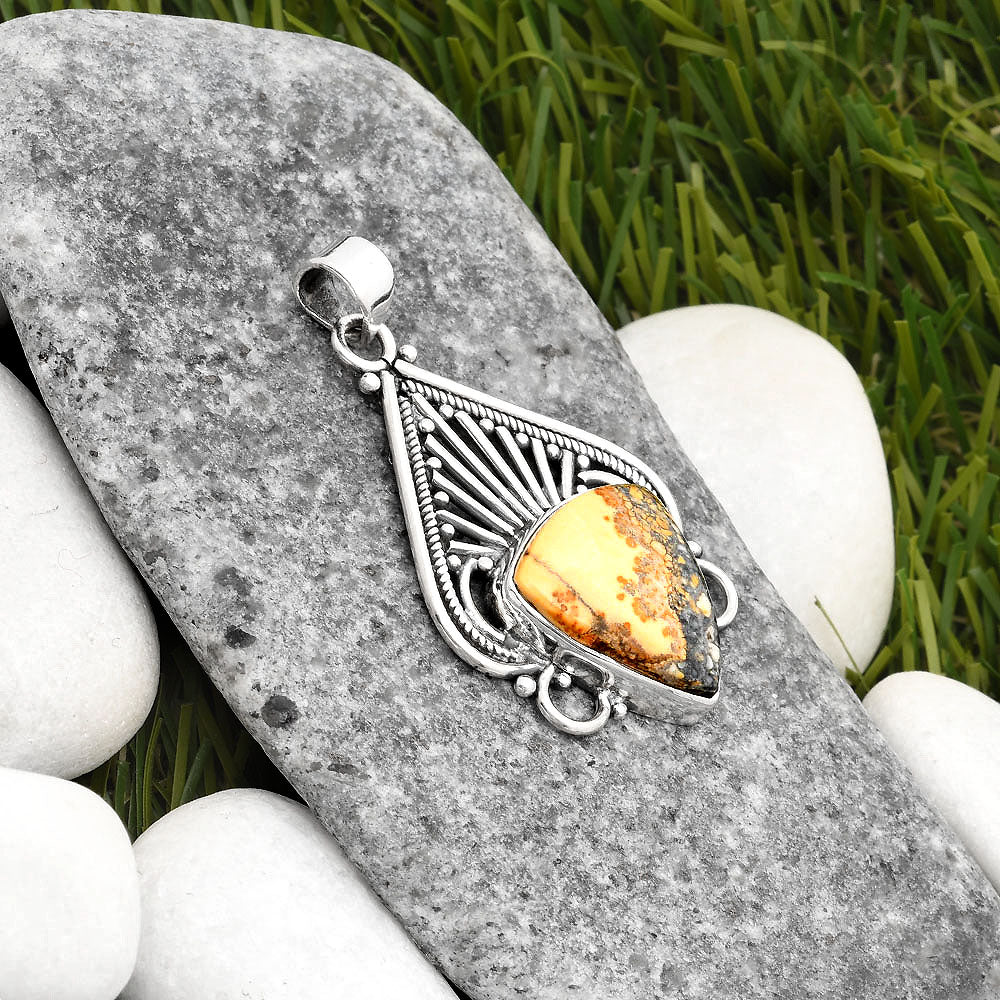 Natural Maligano Jasper - Indonesia Pendant P-1541 SDP107406