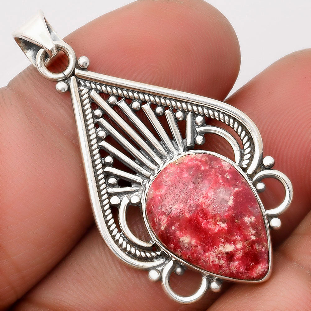 Natural Pink Thulite - Norway Pendant P-1541 SDP107419
