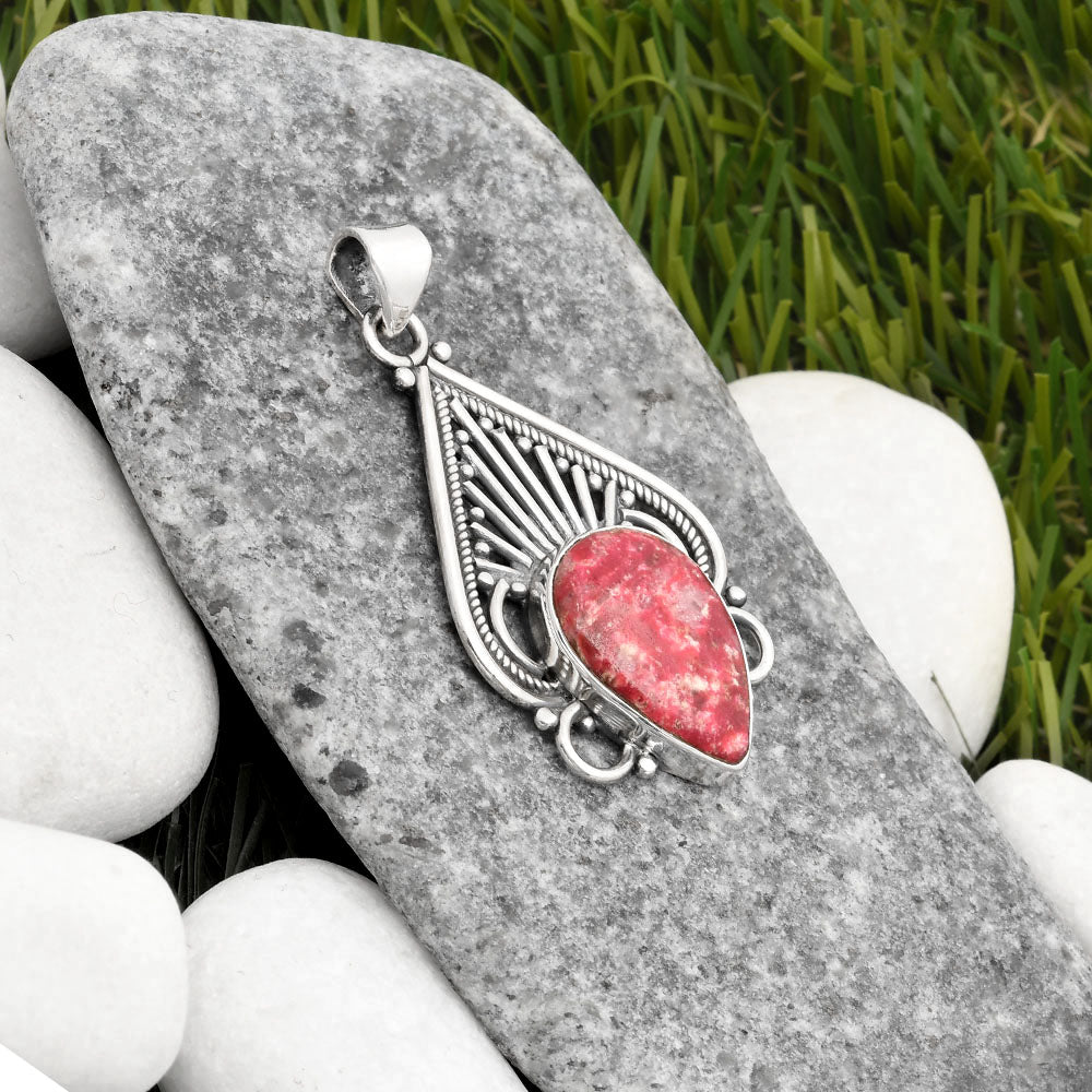 Natural Pink Thulite - Norway Pendant P-1541 SDP107419
