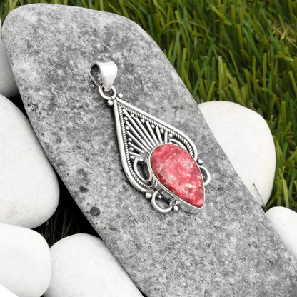 Natural Pink Thulite - Norway Pendant P-1541 SDP107419