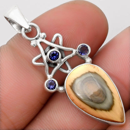 Star Imperial Jasper Mexico & Iolite Pendant P-1095 SDP107498