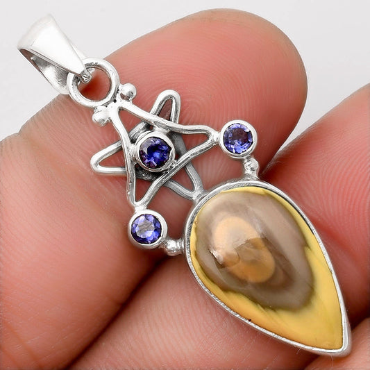 Star Imperial Jasper Mexico & Iolite Pendant P-1095 SDP107499