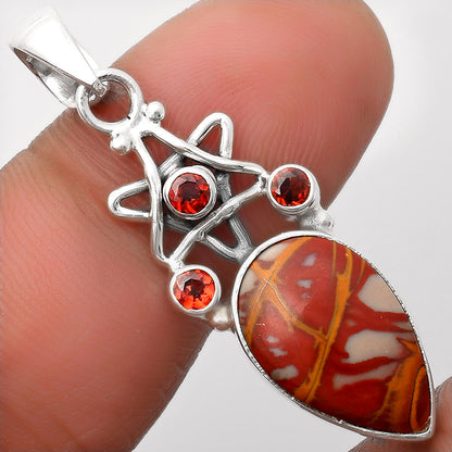 Star Natural Noreena Jasper & Garnet Pendant P-1095 SDP107507