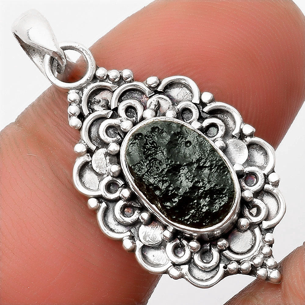 Natural Tektite Rough - Greek Pendant P-1214 SDP107595