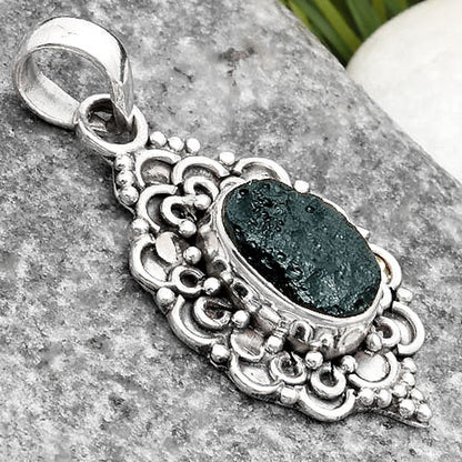Natural Tektite Rough - Greek Pendant P-1214 SDP107595