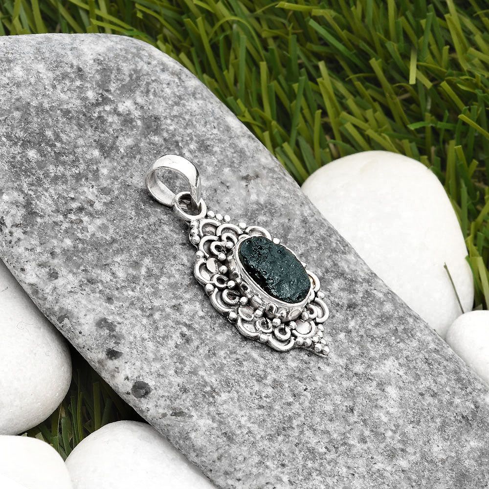 Natural Tektite Rough - Greek Pendant P-1214 SDP107595