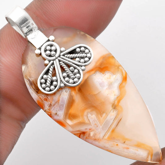 Natural Tube Agate - Turkish Pendant P-1469 SDP107620