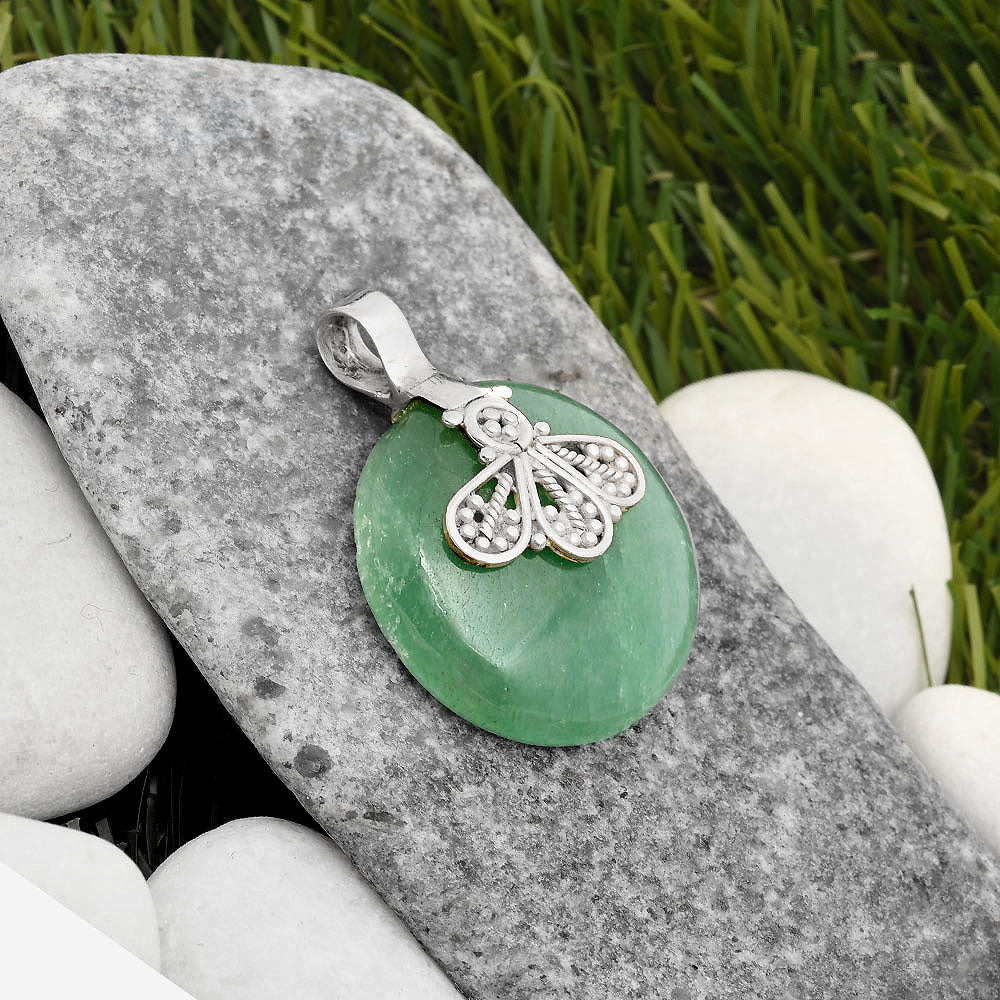 Natural Green Aventurine Pendant P-1469 SDP107629