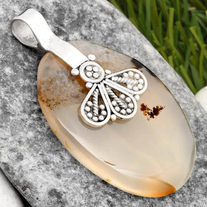 Natural Montana Agate - USA Pendant P-1469 SDP107639