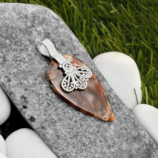 Natural Tube Agate - Turkish Pendant P-1469 SDP107649