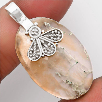 Natural Horse Canyon Moss Agate Pendant P-1469 SDP107654