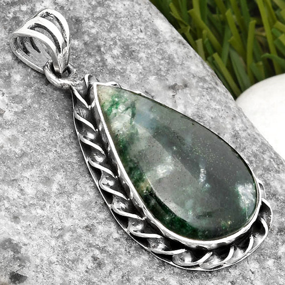 Natural Green Aventurine Pendant P-1081 SDP107696