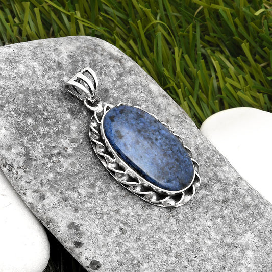 Natural Dumortierite Quartz Pendant P-1081 SDP108000