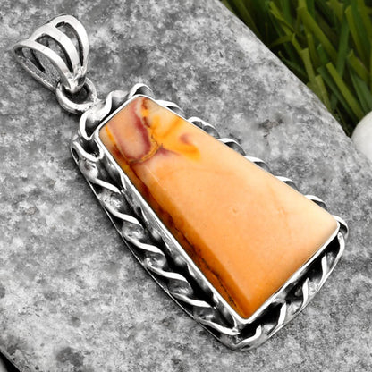 Natural Red Mookaite Pendant P-1081 SDP108006
