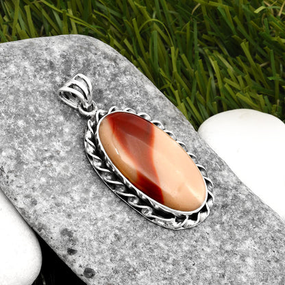 Natural Red Mookaite Pendant P-1081 SDP108007