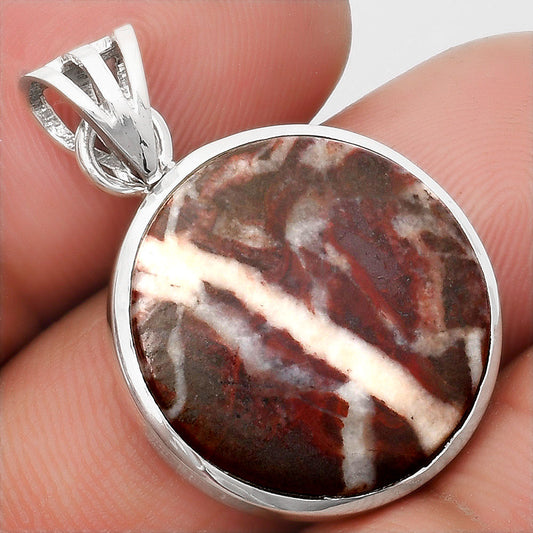 Natural Coffee Zebra Jasper Pendant P-1002 SDP108124