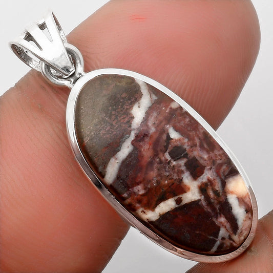Natural Coffee Zebra Jasper Pendant P-1002 SDP108129