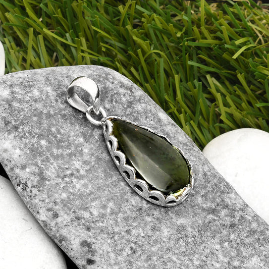 Natural Chrome Chalcedony Pendant P-1637 SDP108166