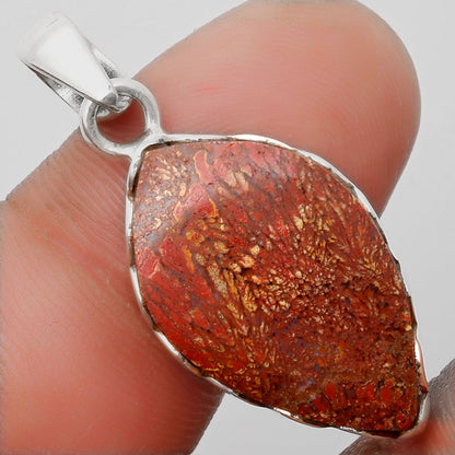 Natural Red Moss Agate Pendant P-1637 SDP108175