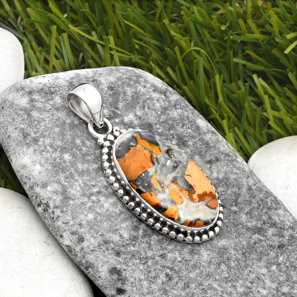 Natural Maligano Jasper - Indonesia Pendant P-1052 SDP108180