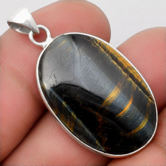 Natural Blue Tiger Eye Pendant P-1001 SDP108251