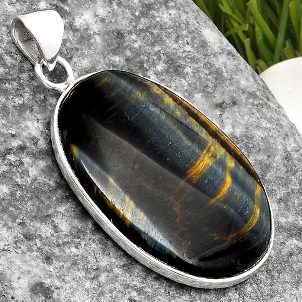 Natural Blue Tiger Eye Pendant P-1001 SDP108251