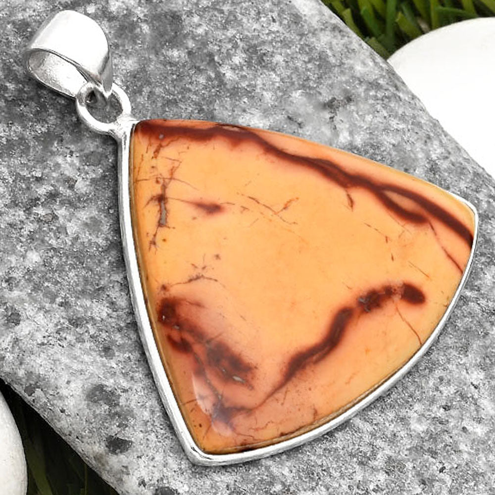 Natural Indian Paint Gemstone Pendant P-1001 SDP108365