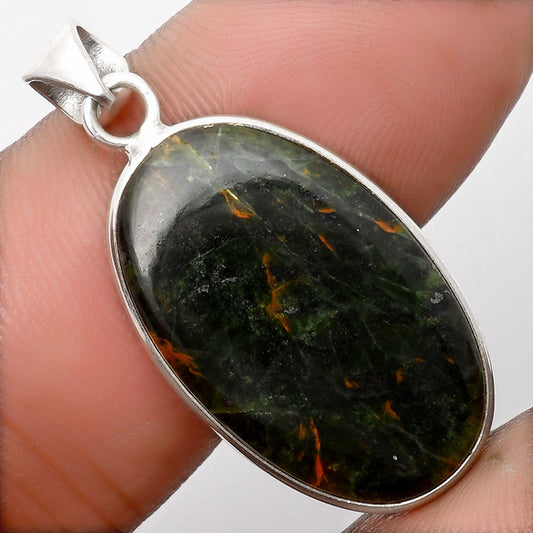 Natural Turkish Rainforest Chrysocolla Pendant P-1001 SDP108385