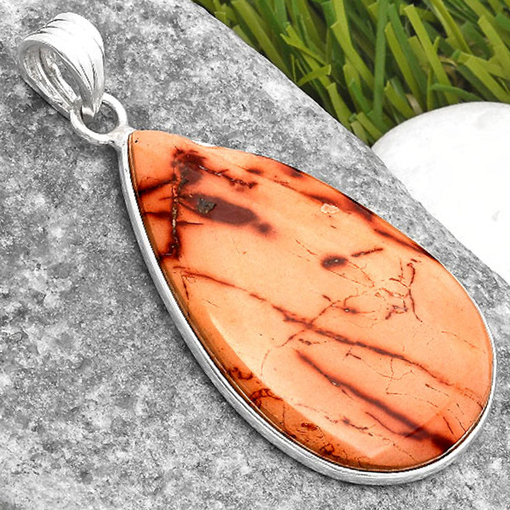 Natural Indian Paint Gemstone Pendant P-1001 SDP108510