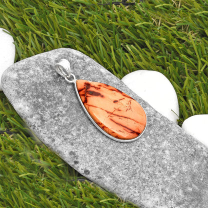 Natural Indian Paint Gemstone Pendant P-1001 SDP108510