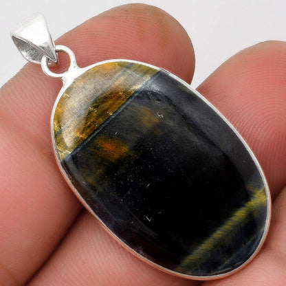 Natural Blue Tiger Eye Pendant P-1001 SDP108715