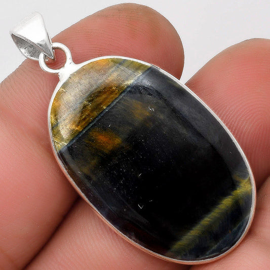 Natural Blue Tiger Eye Pendant P-1001 SDP108715