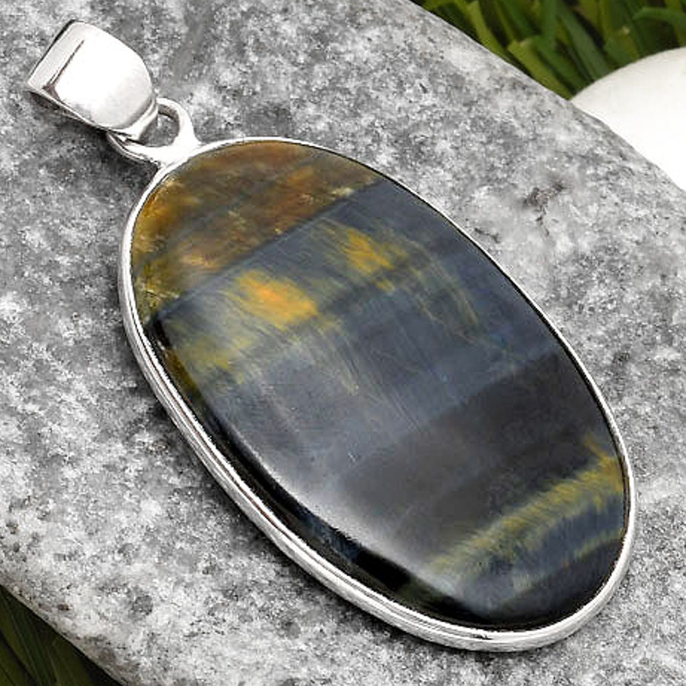 Natural Blue Tiger Eye Pendant P-1001 SDP108715