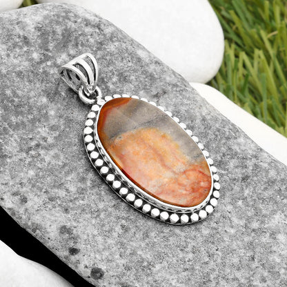 Natural Polygram Jasper Pendant P-1052 SDP108888