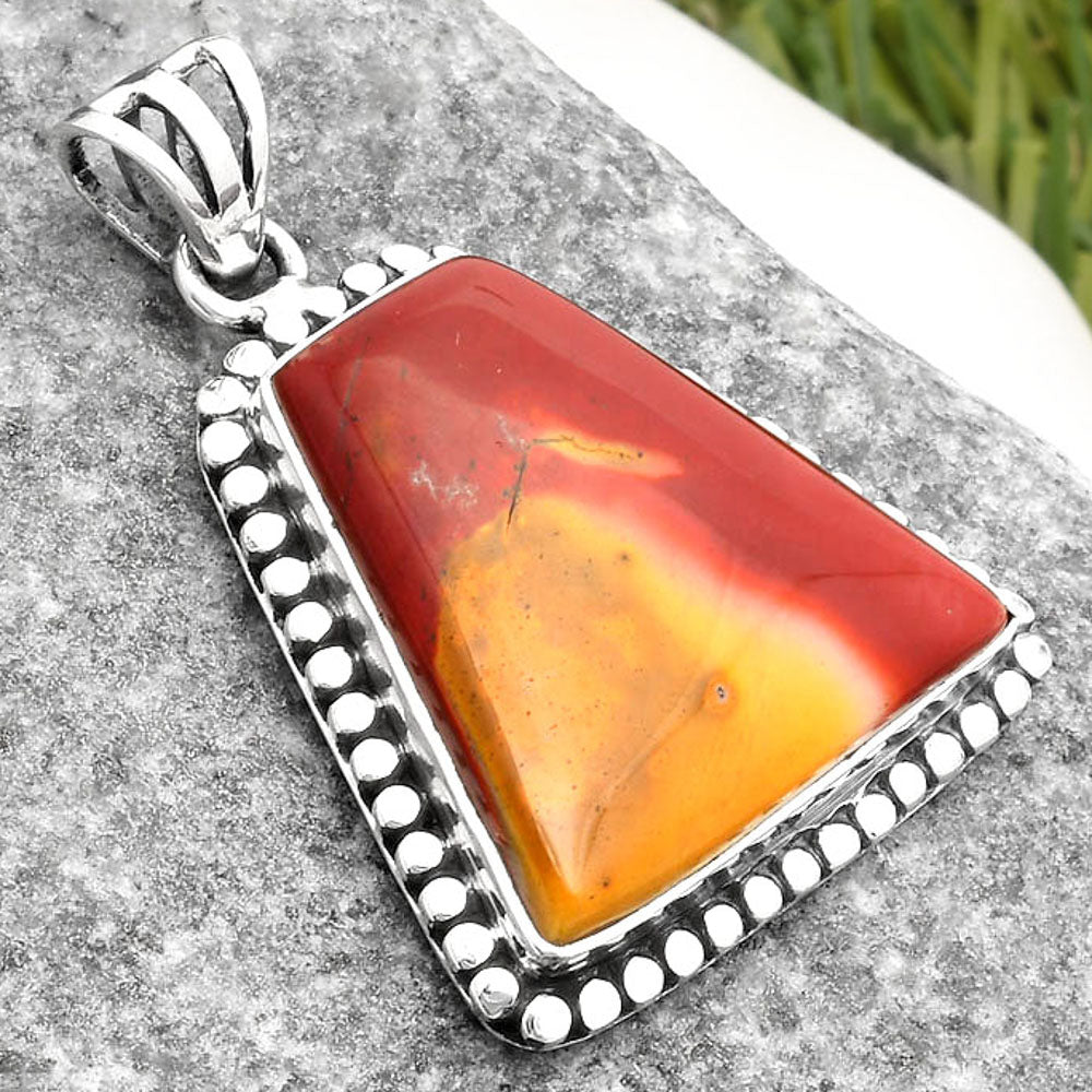 Natural Red Mookaite Pendant P-1052 SDP108920