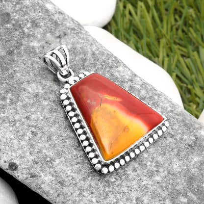 Natural Red Mookaite Pendant P-1052 SDP108920