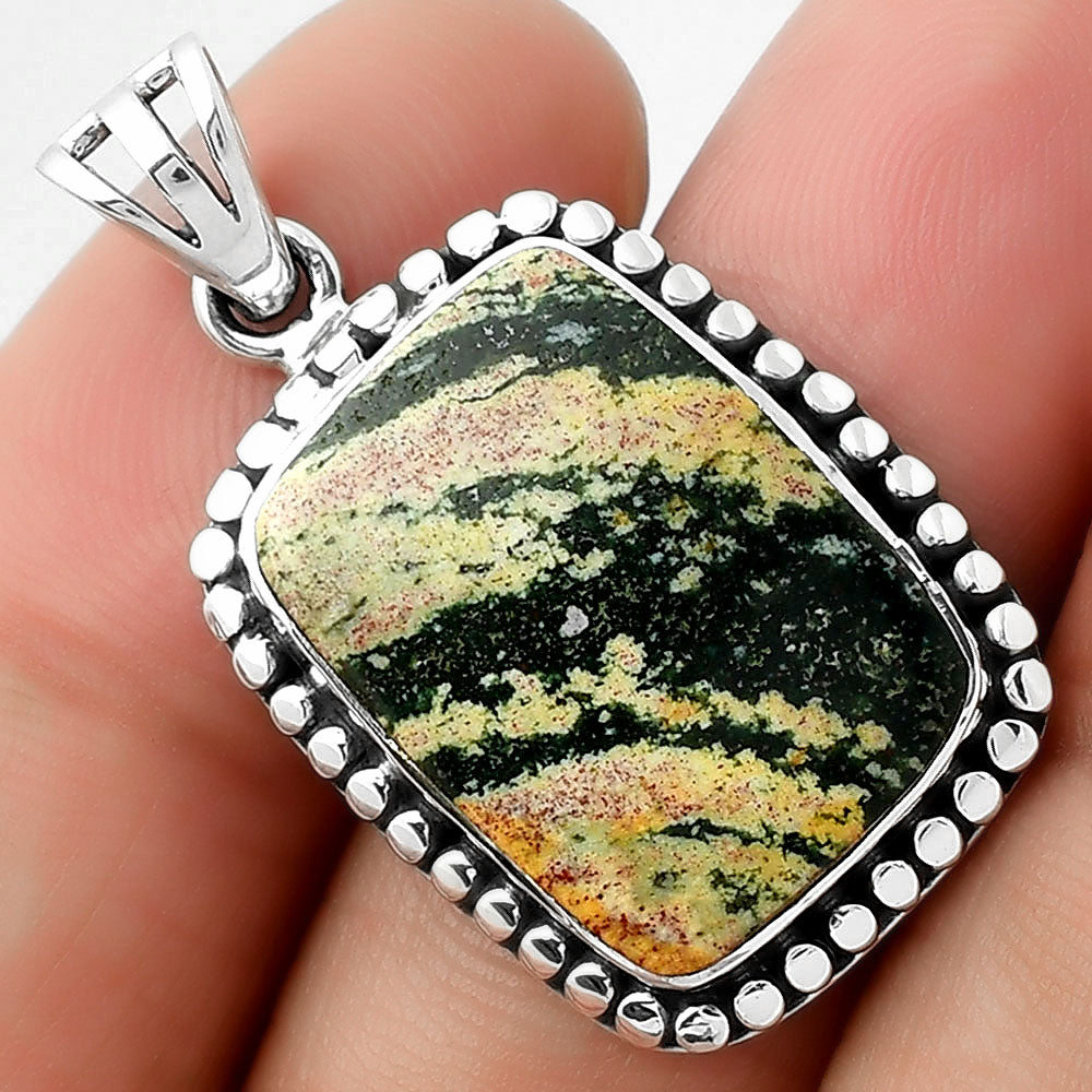 Natural Unakite Pendant P-1052 SDP108949