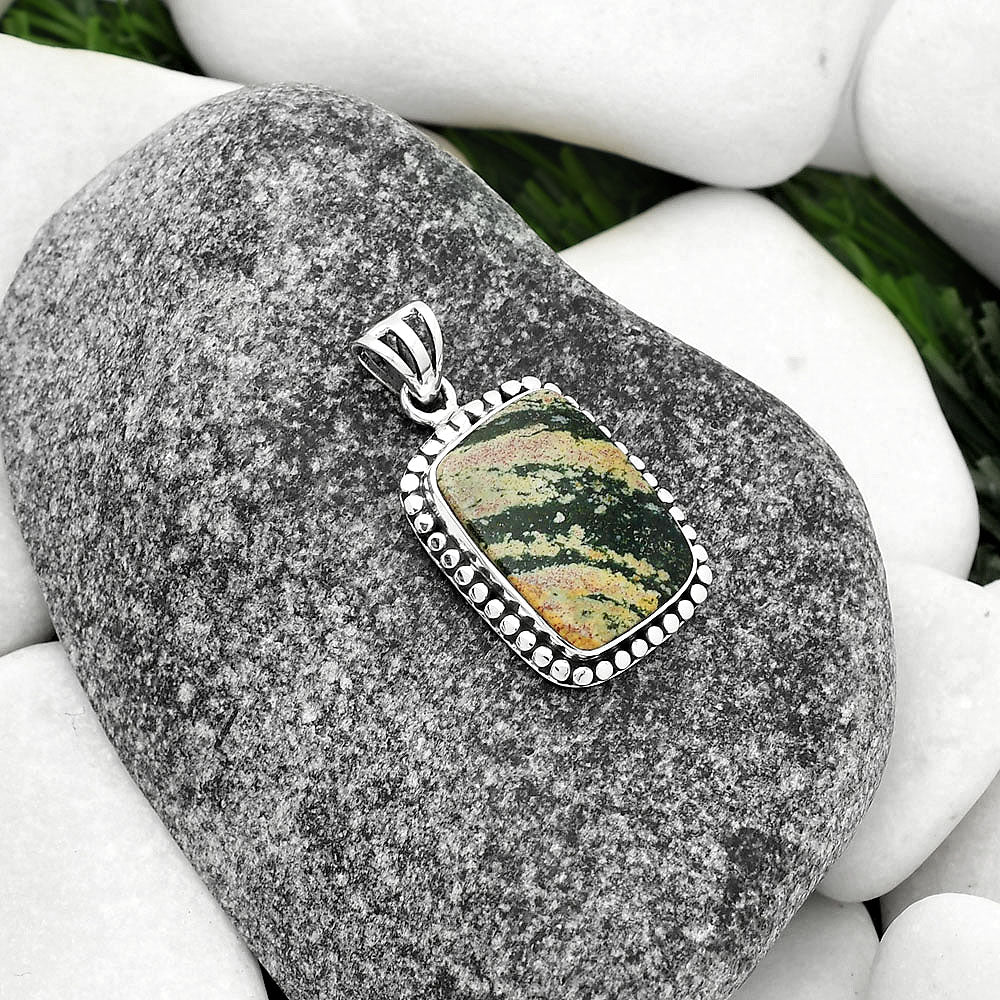 Natural Unakite Pendant P-1052 SDP108949